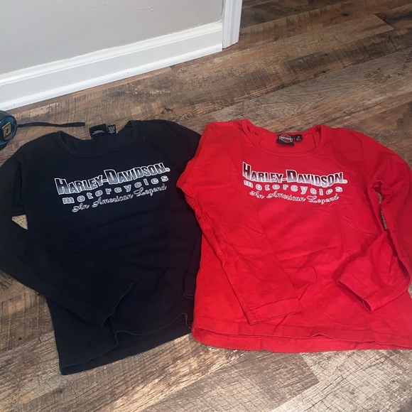 Harley-Davidson Tops - HD bundle of 2 good condition long sleeve shirts.Size Medium check out my closet